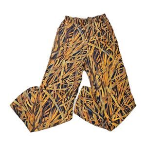 Vtg Dressbarn Geometric Tapered Pants Womens 6 Elastic Pull On Orange Artsy Boho